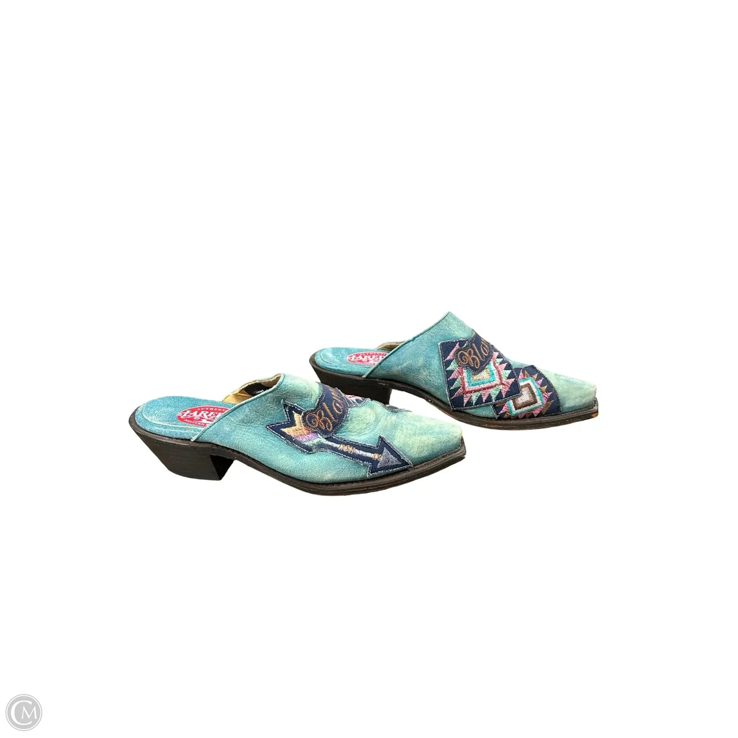 Boots Ankle Flats By Laredo In Blue, Size: 7
