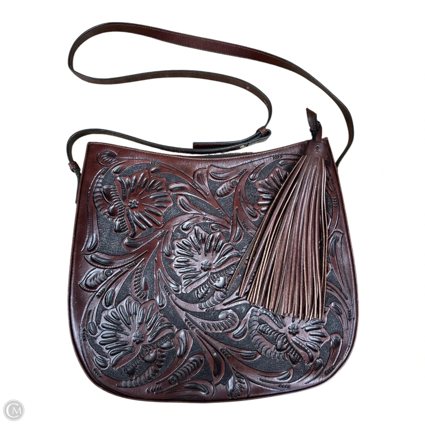 Crossbody Leather By Cma, Size: Large