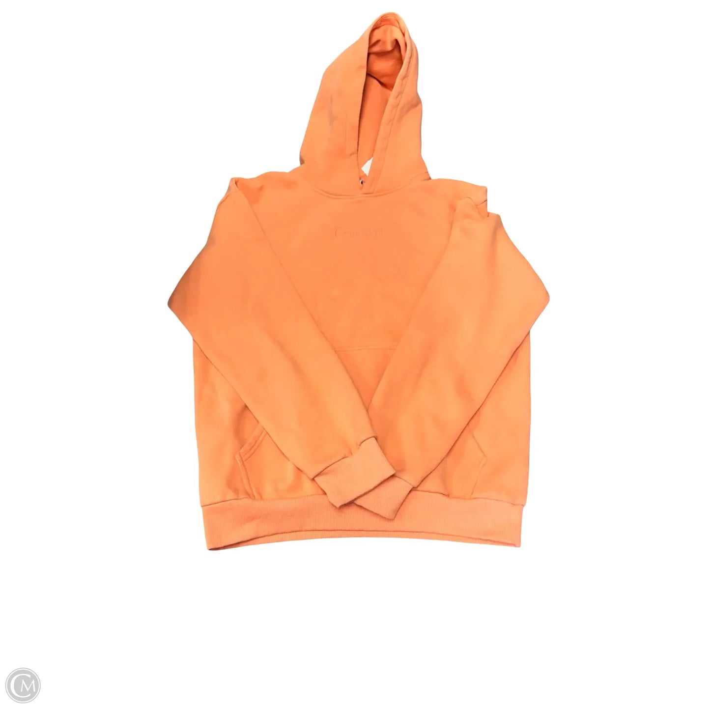 Sweatshirt Hoodie By Comfrt In Orange, Size: L