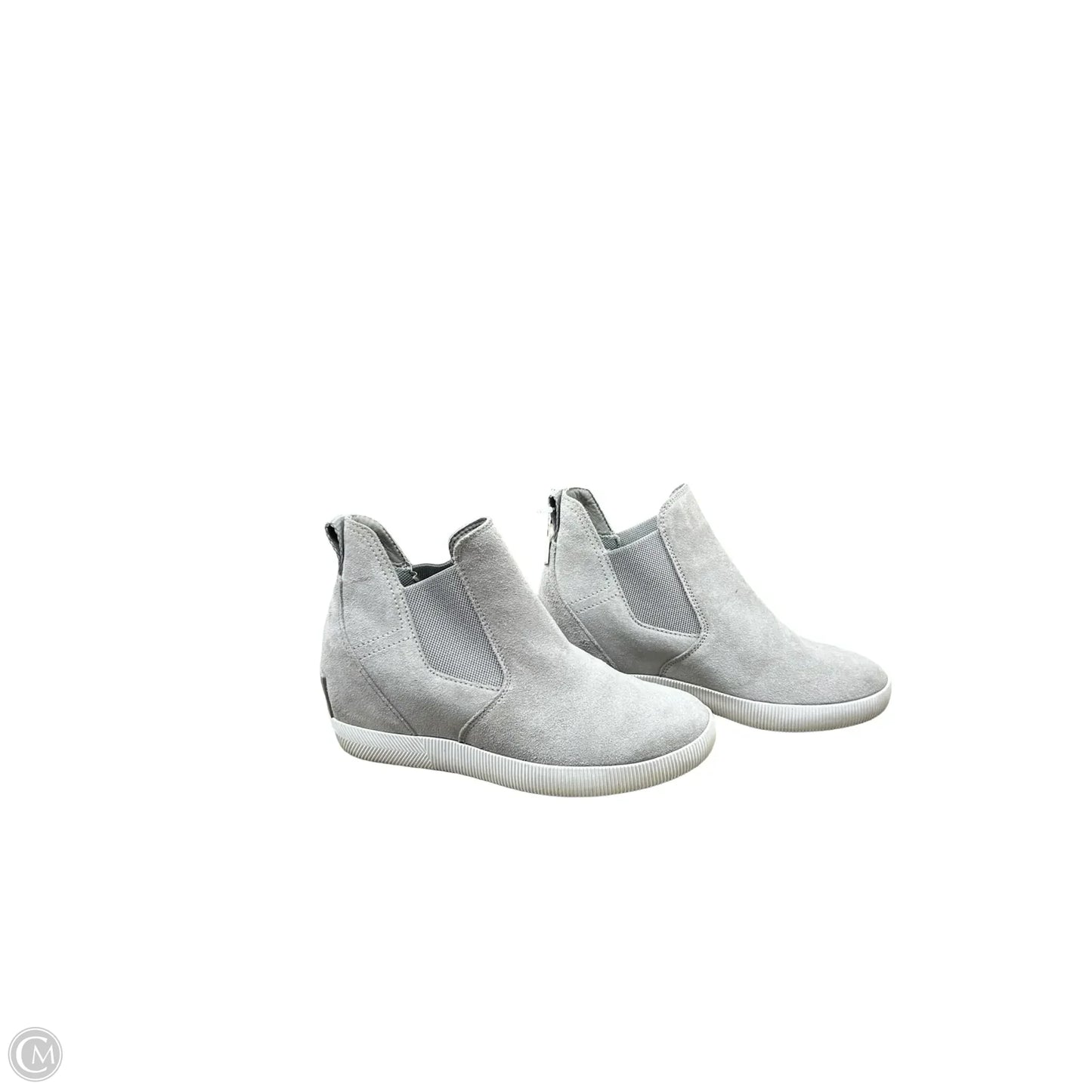 Shoes Heels Wedge By Sorel In Grey, Size: 7.5