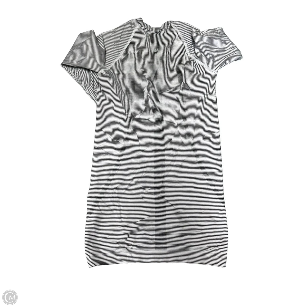 Athletic Top Long Sleeve Crewneck By Lululemon In Striped Pattern, Size: 2