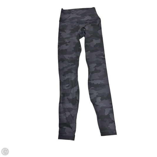 Athletic Leggings By Lululemon In Black & Grey, Size: 4
