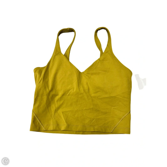 Athletic Tank Top By Lululemon In Chartreuse, Size: 6