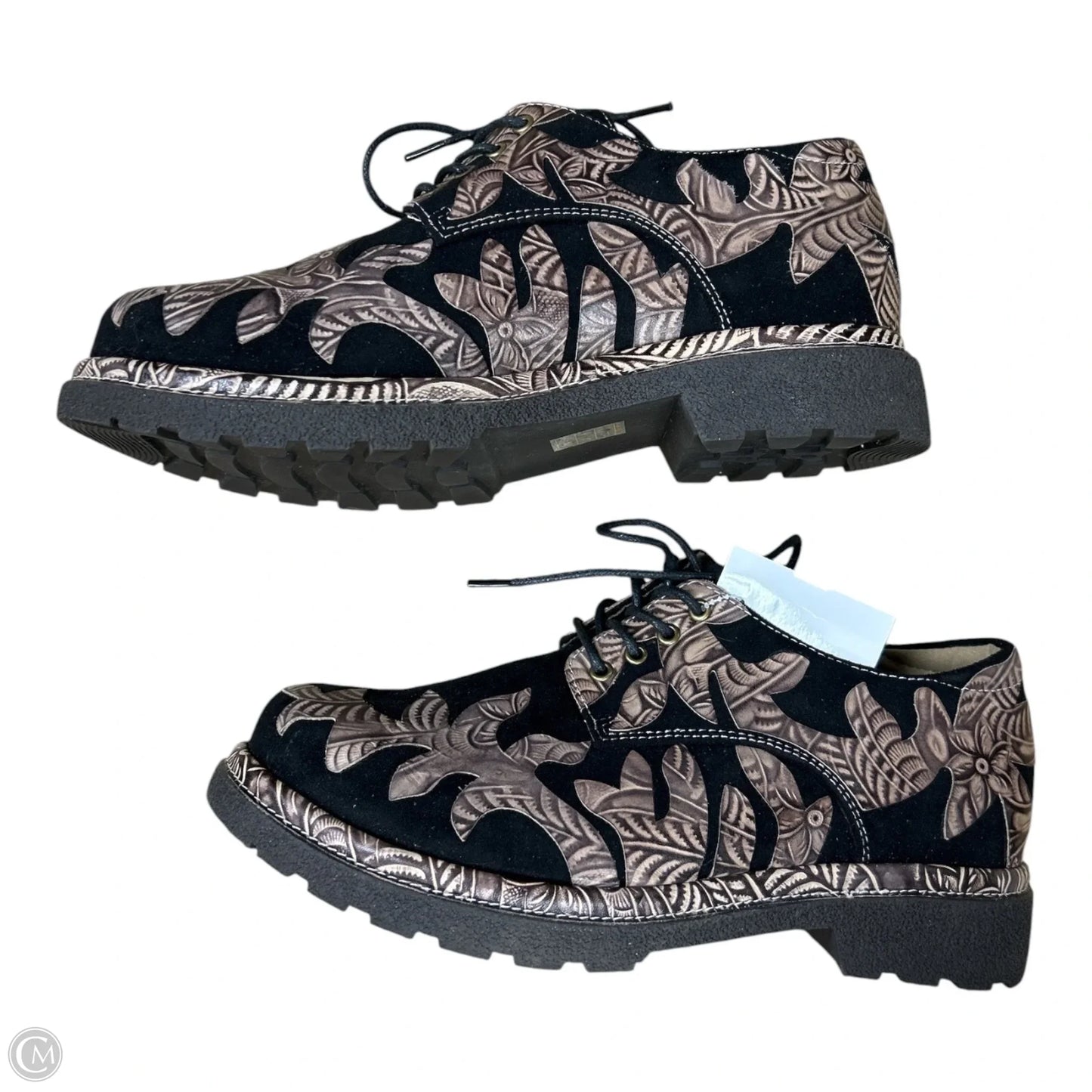 Shoes Flats By Spring Step In Black & Brown, Size: 9