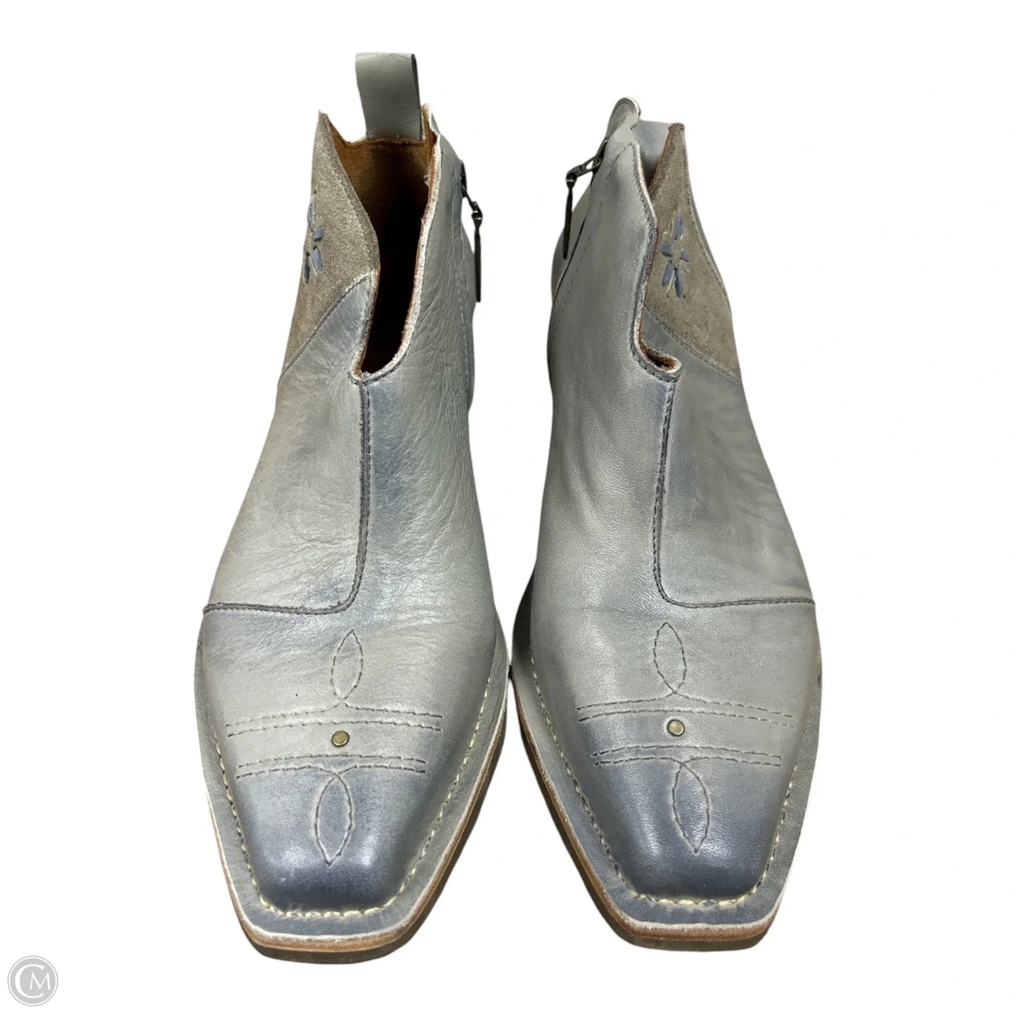 Boots Ankle Flats By Cmc In Grey, Size: 9