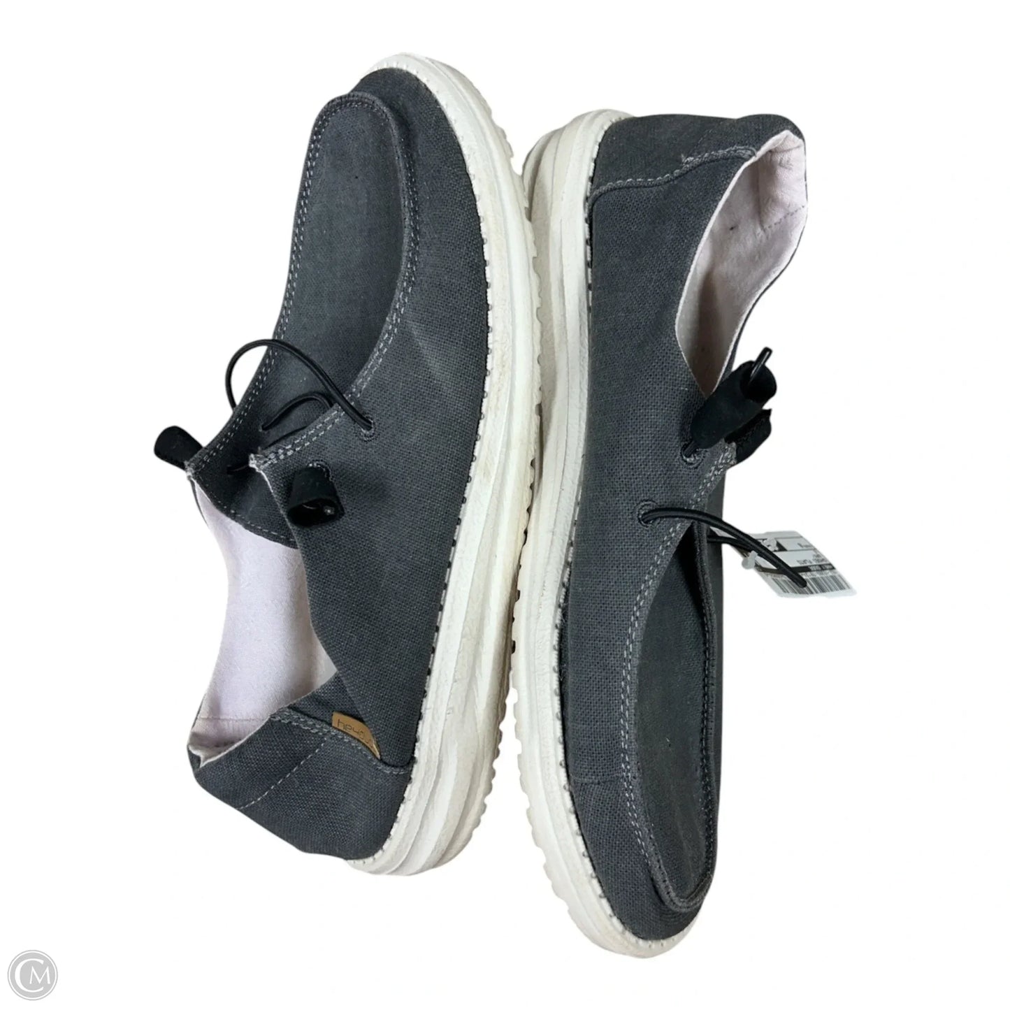 Shoes Flats By Hey Dude In Grey, Size: 8