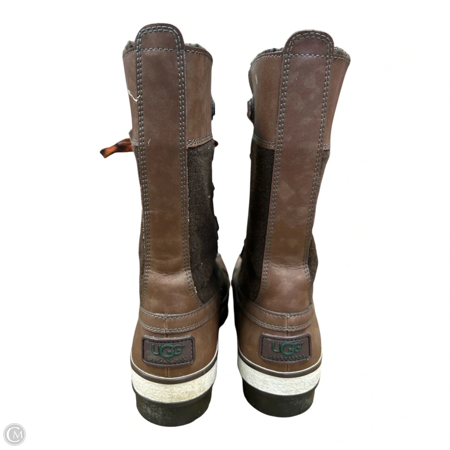 Boots Designer By Ugg In Brown, Size: 8