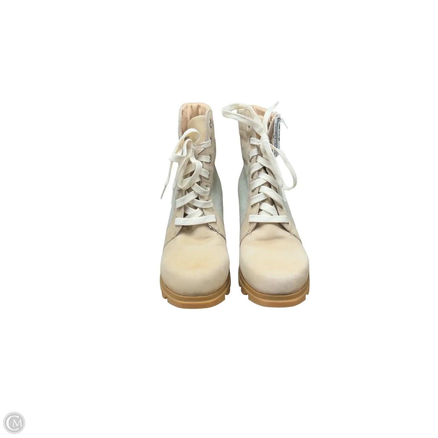 Boots Ankle Heels By Sorel In Beige, Size: 11
