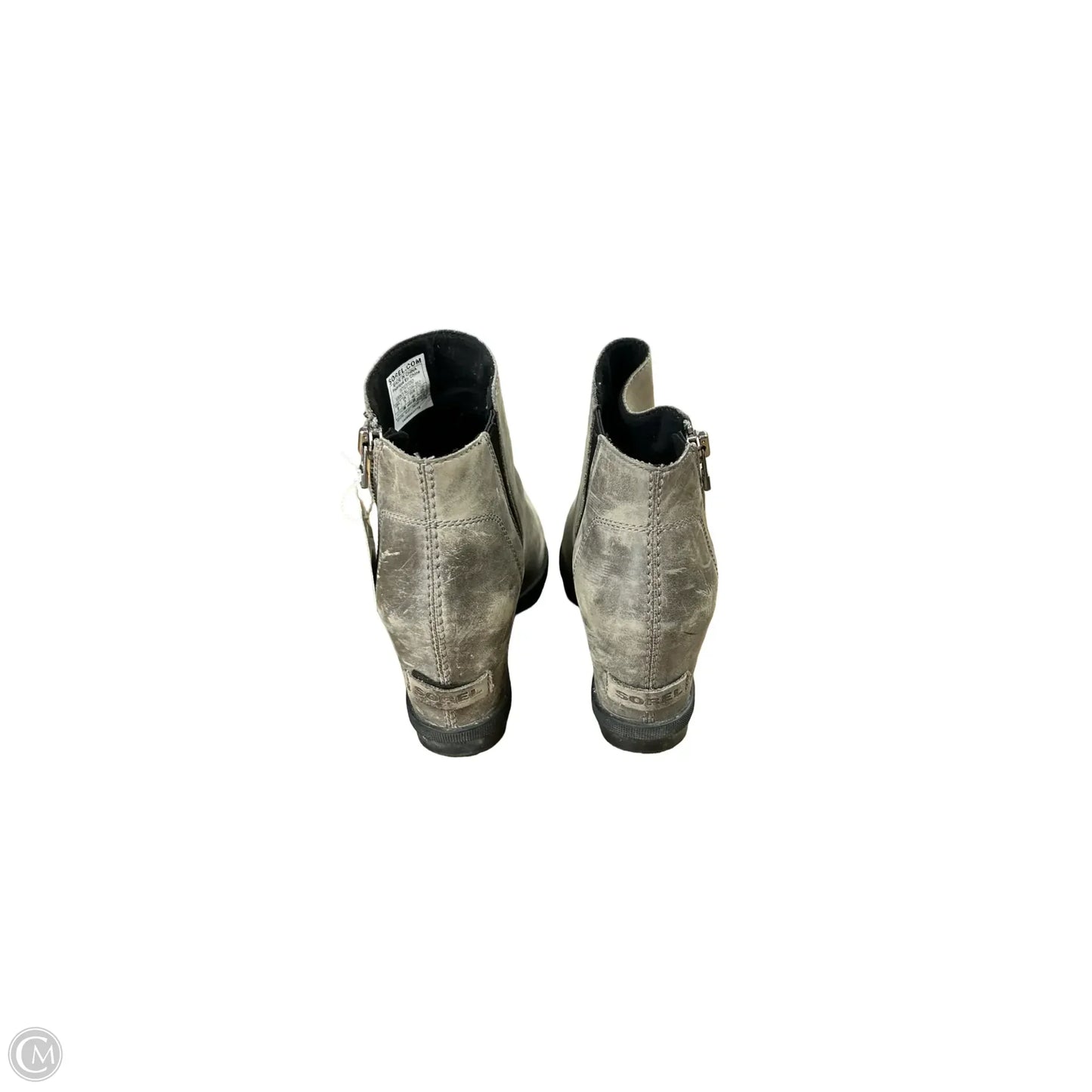 Boots Ankle Heels By Sorel In Grey, Size: 9