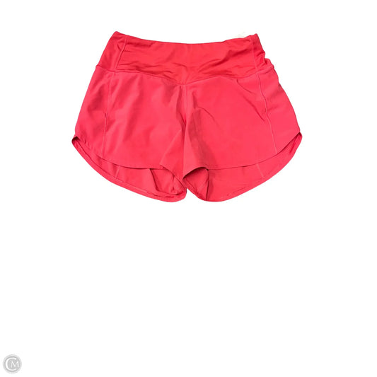 Athletic Shorts By Lululemon In Pink, Size: 4