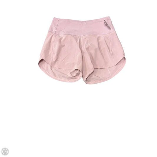 Athletic Shorts By Lululemon In Pink, Size: 4