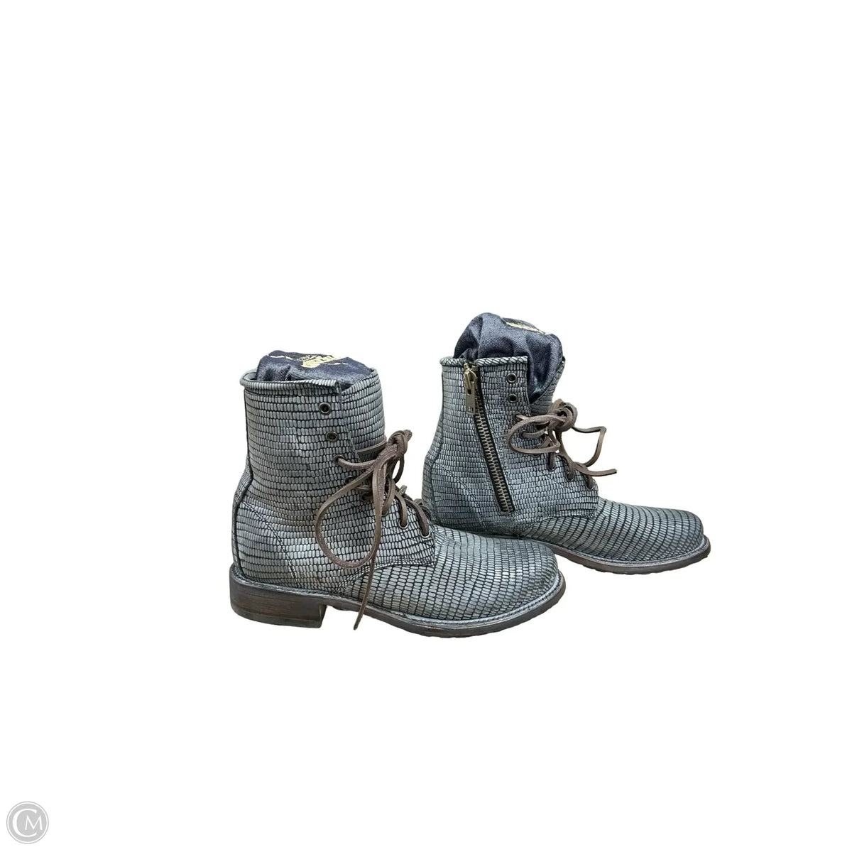 Boots Combat By Freebird In Blue, Size: 10