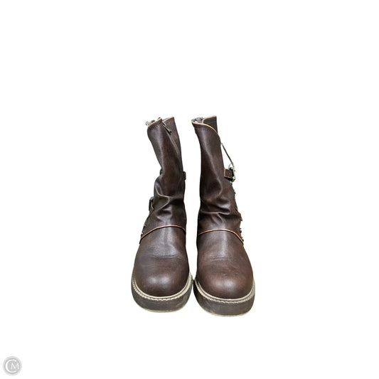 Boots Ankle Flats By Blowfish In Taupe, Size: 8.5