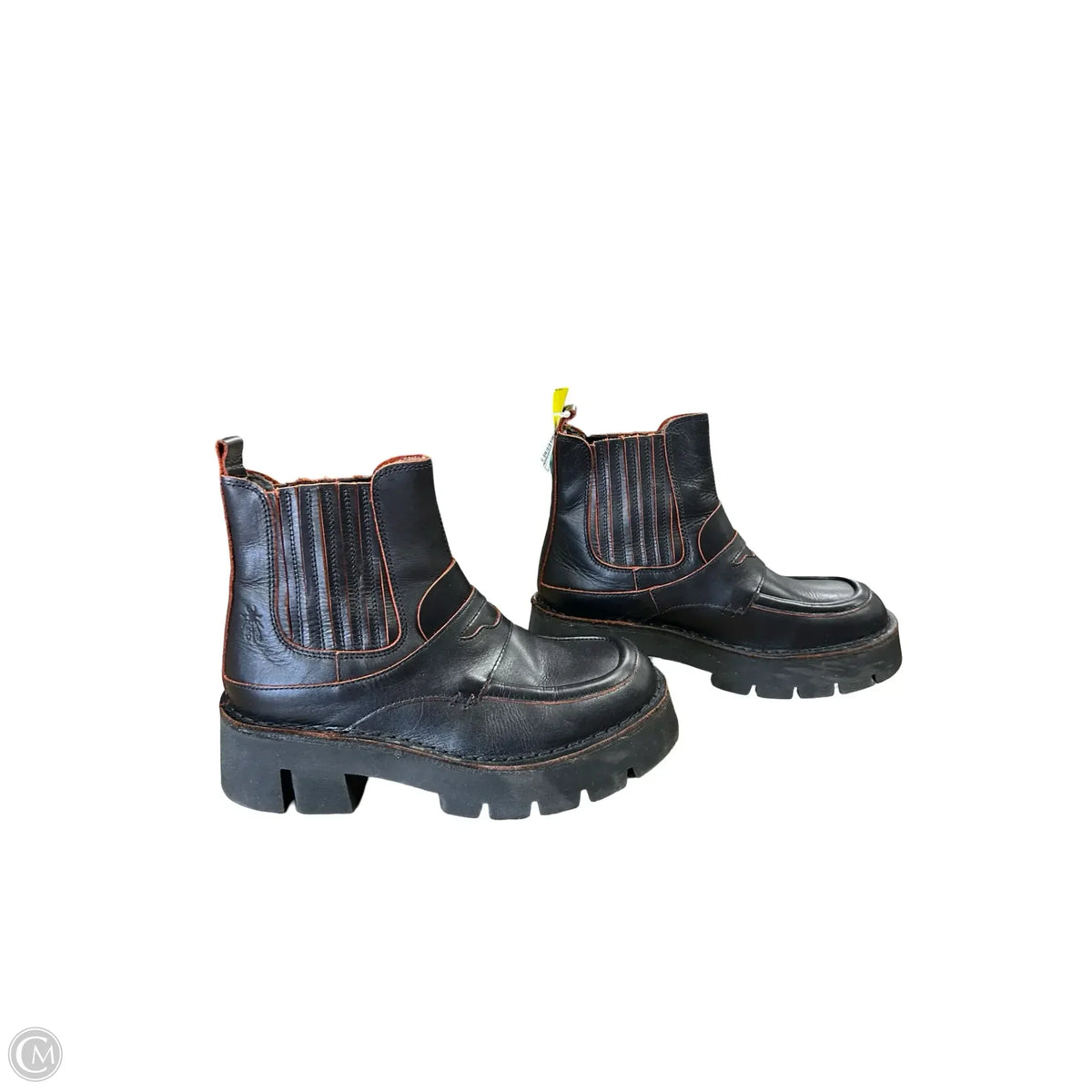Boots Leather By Fly London In Black, Size: 7