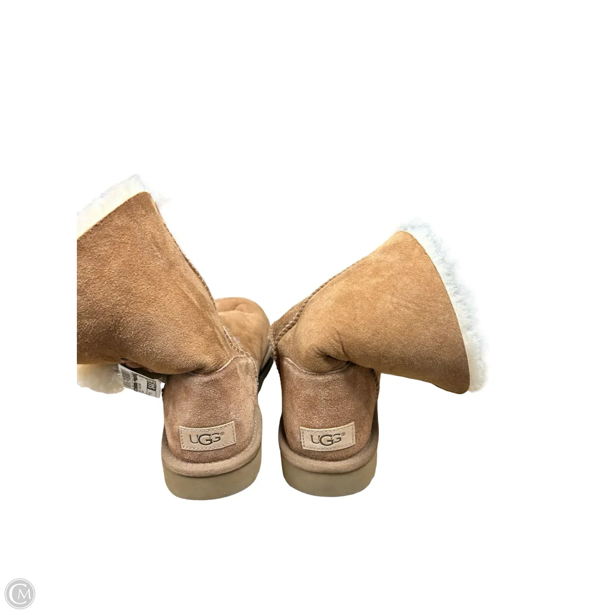 Boots Designer By Ugg In Brown, Size: 10