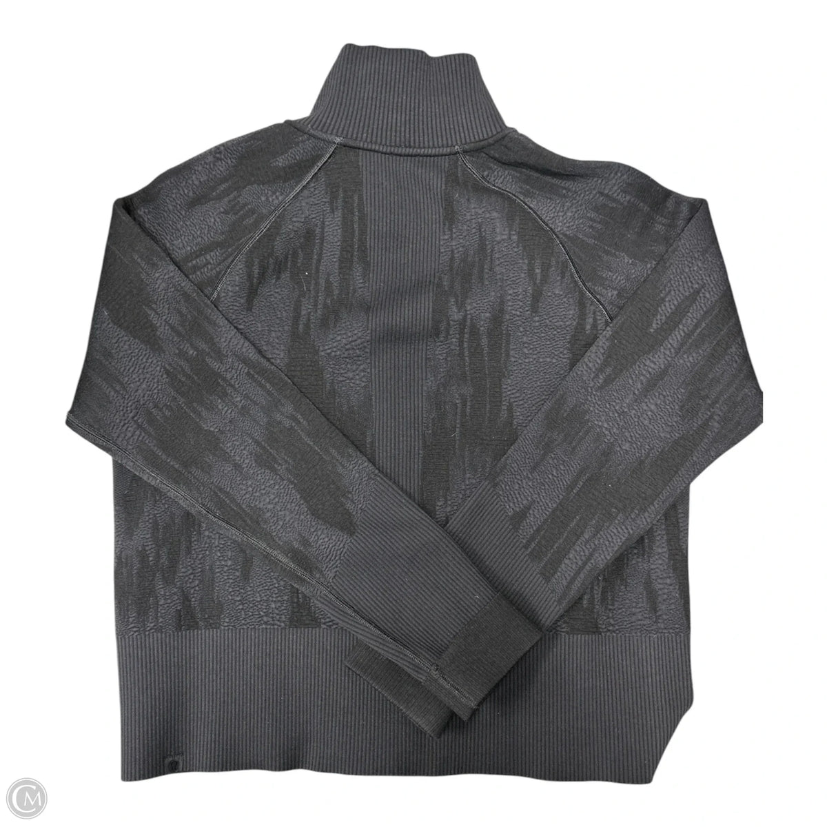 Athletic Jacket By Lululemon In Black, Size: 12