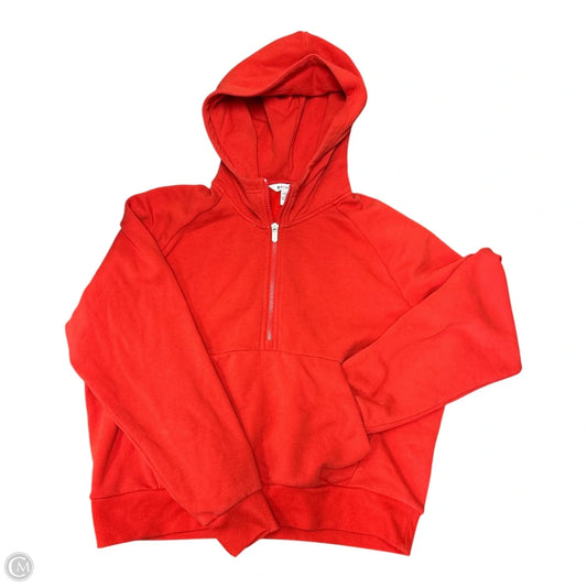 Athletic Sweatshirt Hoodie By Athleta In Red, Size: M