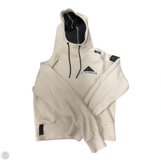 Athletic Sweatshirt Hoodie By Unrl In Tan, Size: M