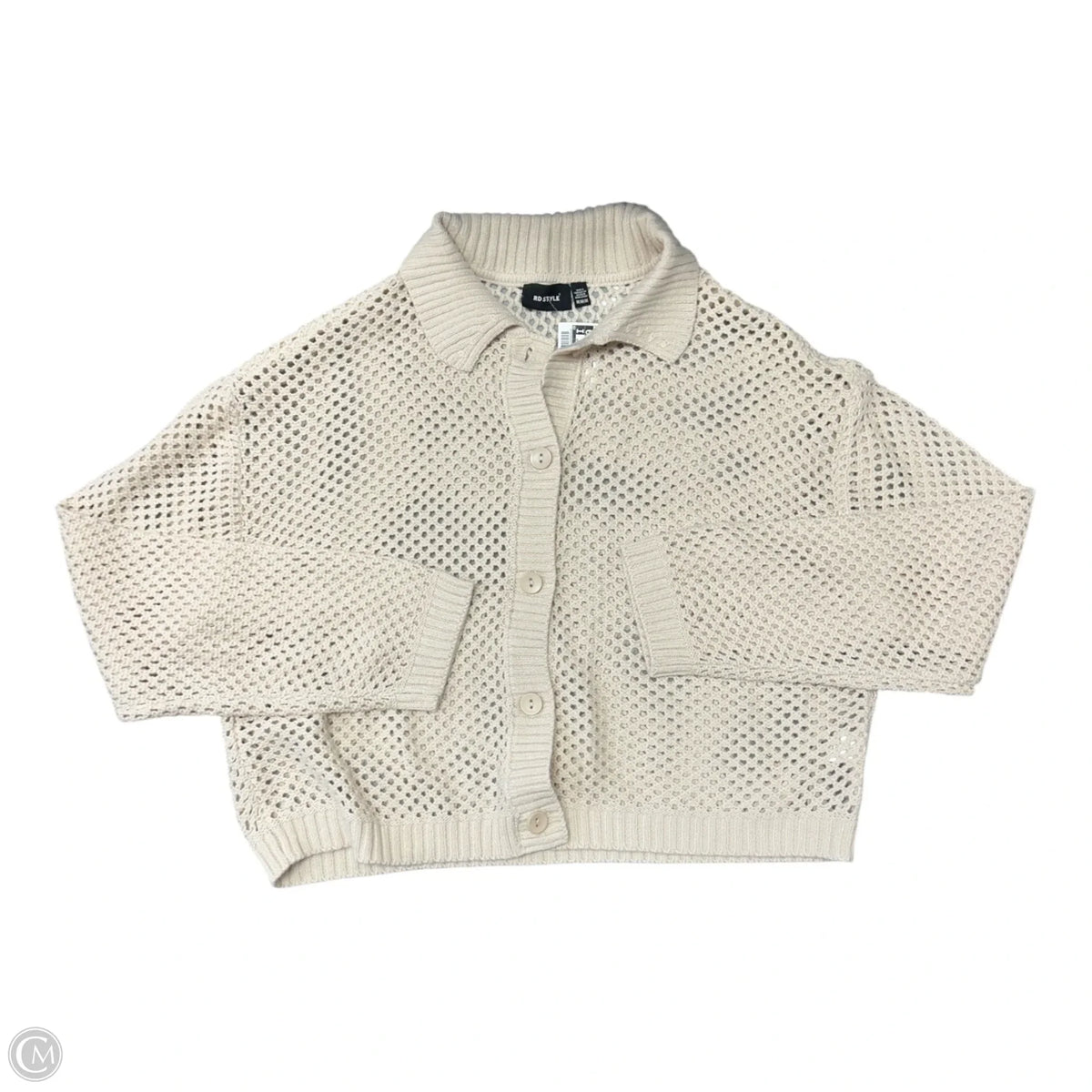 Sweater By Rd Style In Cream, Size: M
