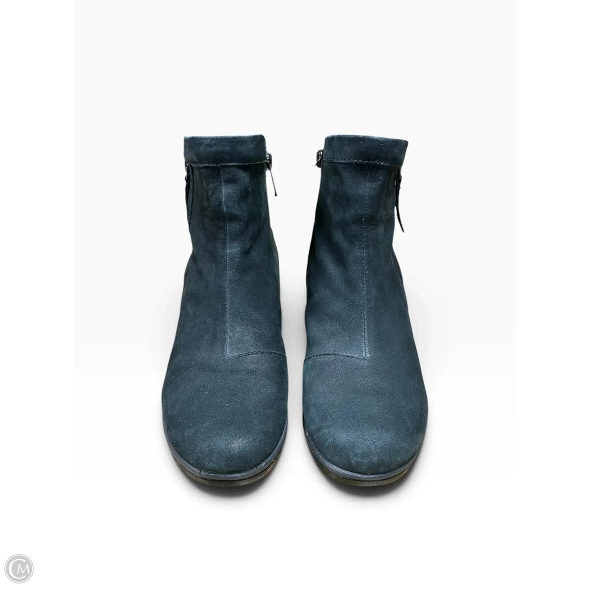 Boots Ankle Heels By Earth In Black, Size: 7