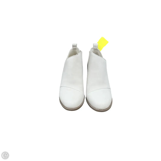 Boots Ankle Heels By Toms In Cream, Size: 7