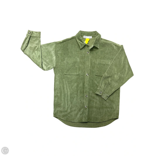 Blouse Long Sleeve By Bke In Green, Size: Xl