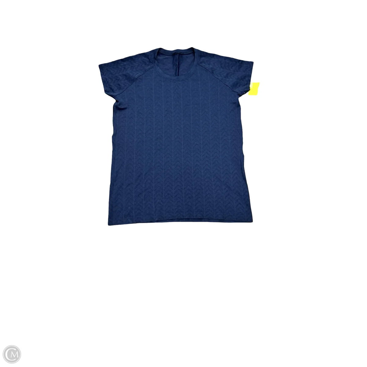 Athletic Top Short Sleeve By Lululemon In Blue, Size: 12