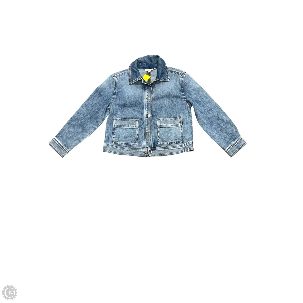 Jacket Denim By Chicos In Blue Denim, Size: S