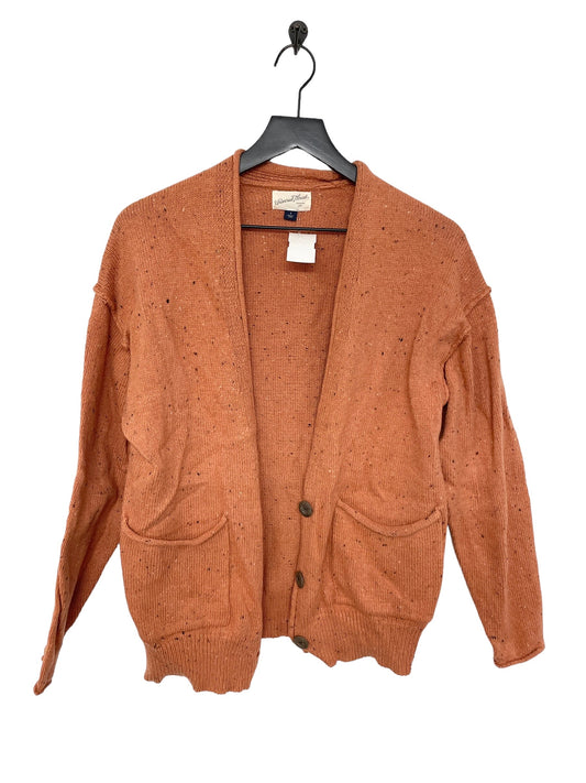 Orange Sweater Cardigan Universal Thread, Size S
