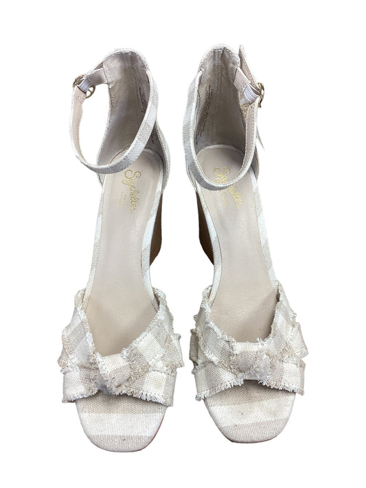 Cream Shoes Heels Wedge Seychelles, Size 8