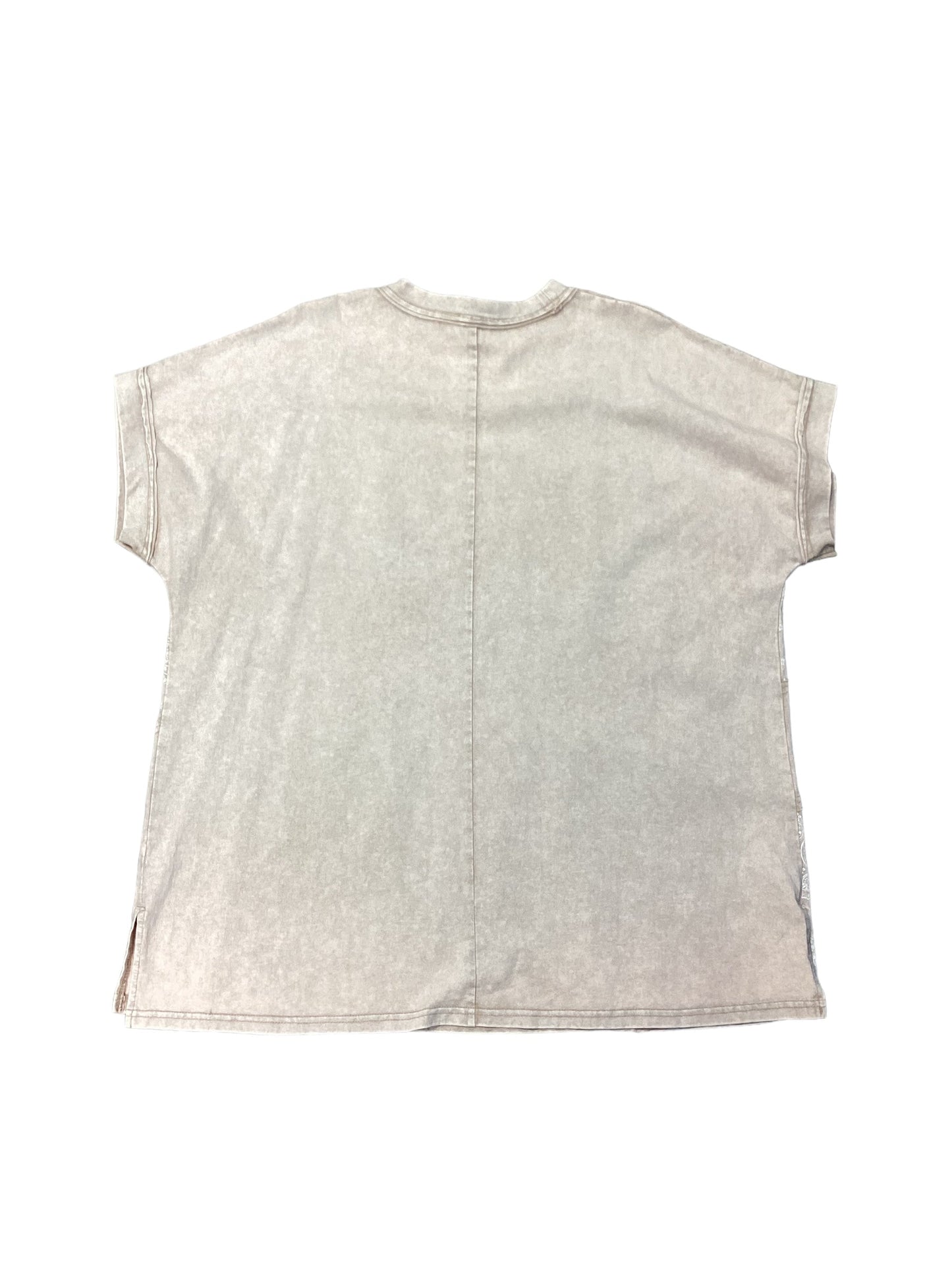 Cream Top Short Sleeve Easel, Size L