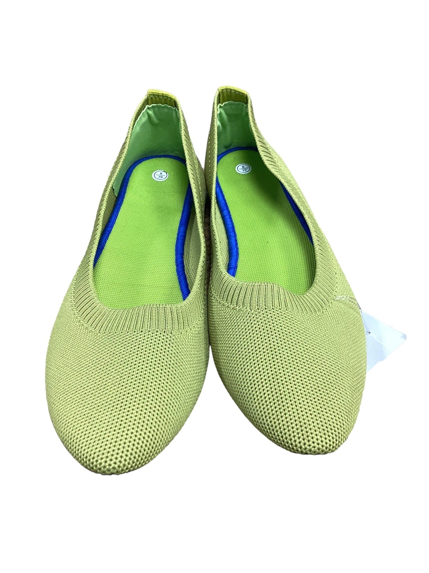 Green Shoes Flats Clothes Mentor, Size 8