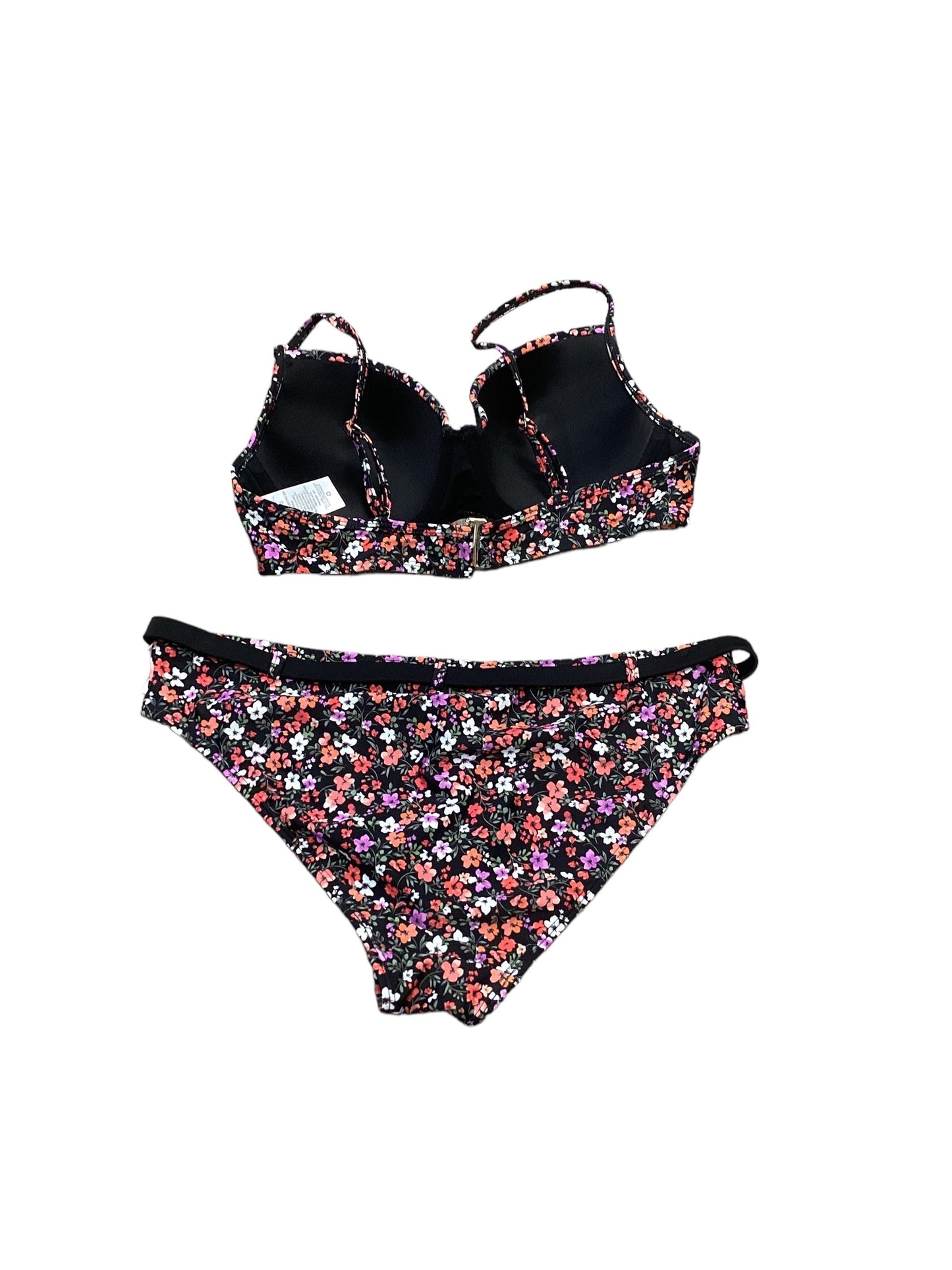 Floral Print Swimsuit 2pc Time And Tru, Size M
