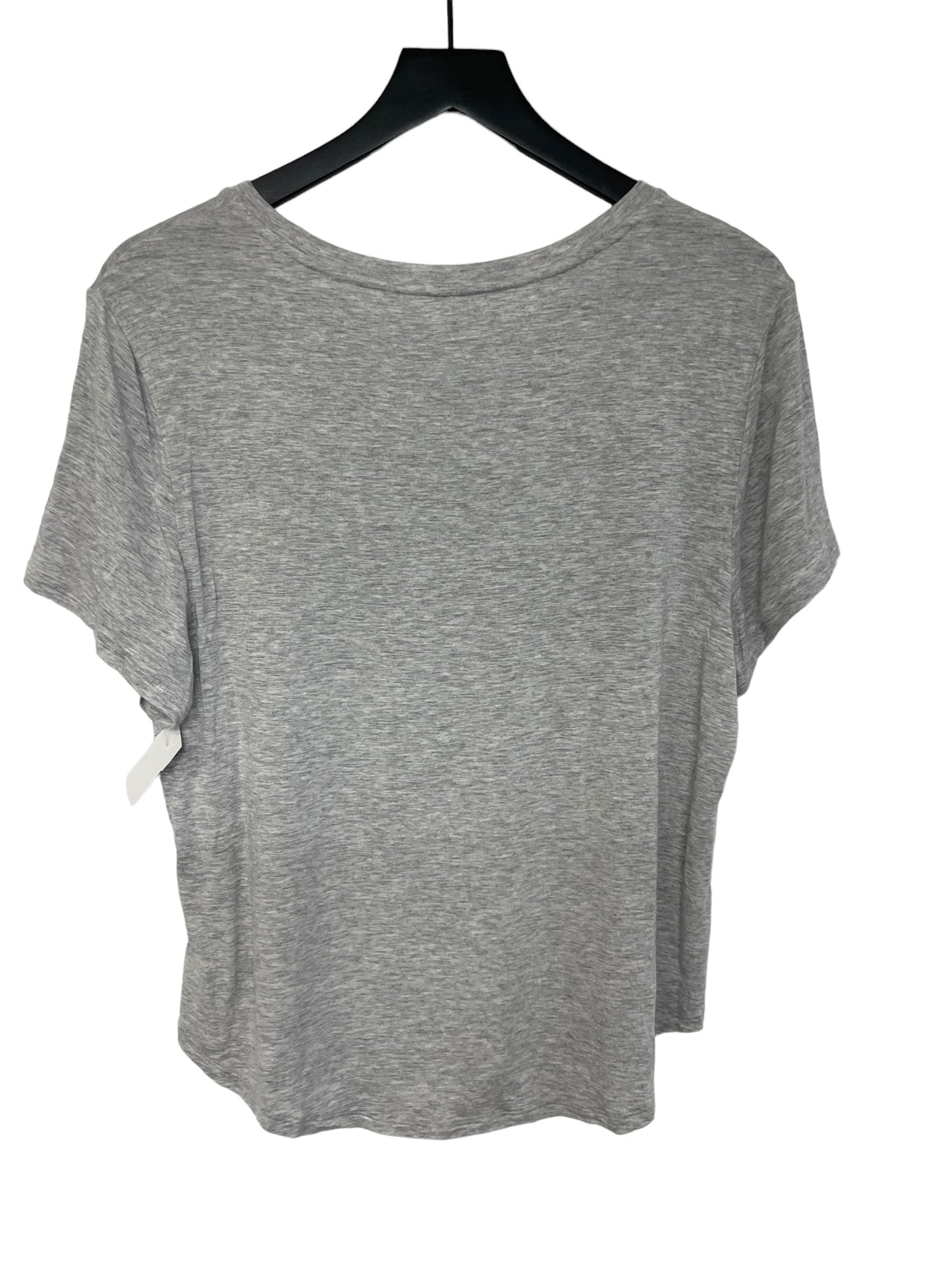 Grey Athletic Top Short Sleeve Zyia, Size L