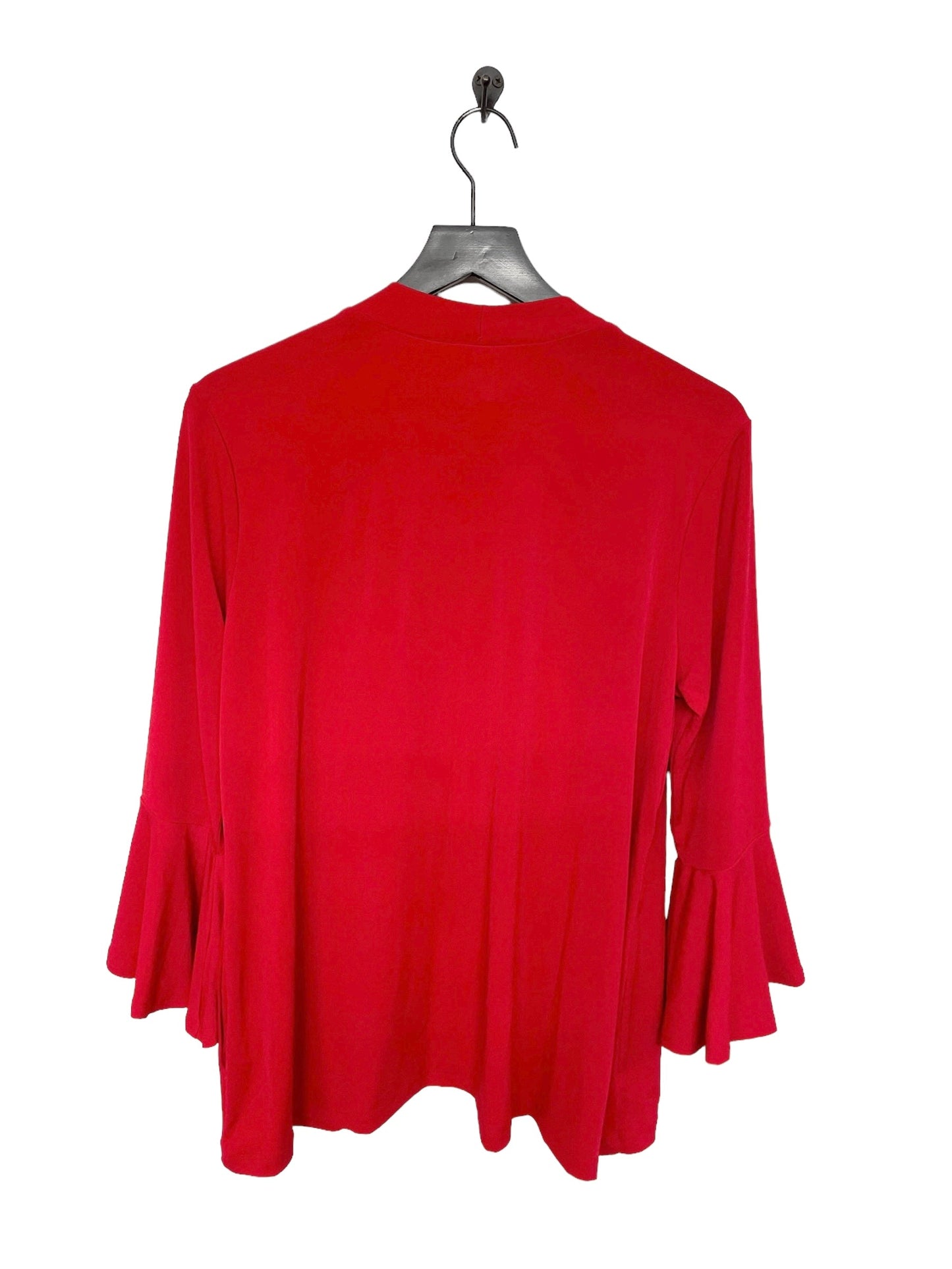 Red Cardigan Susan Graver, Size Xl