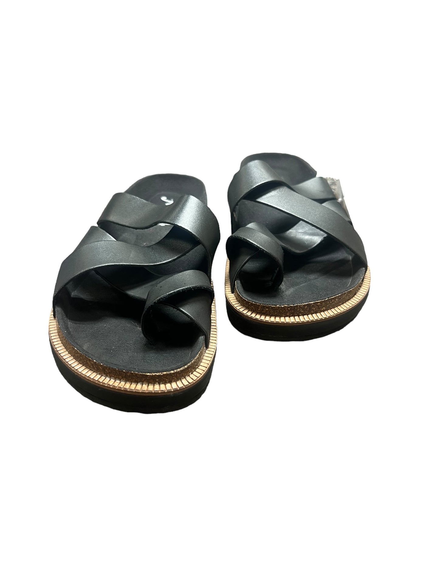 Black Sandals Flats Free People, Size 8.5