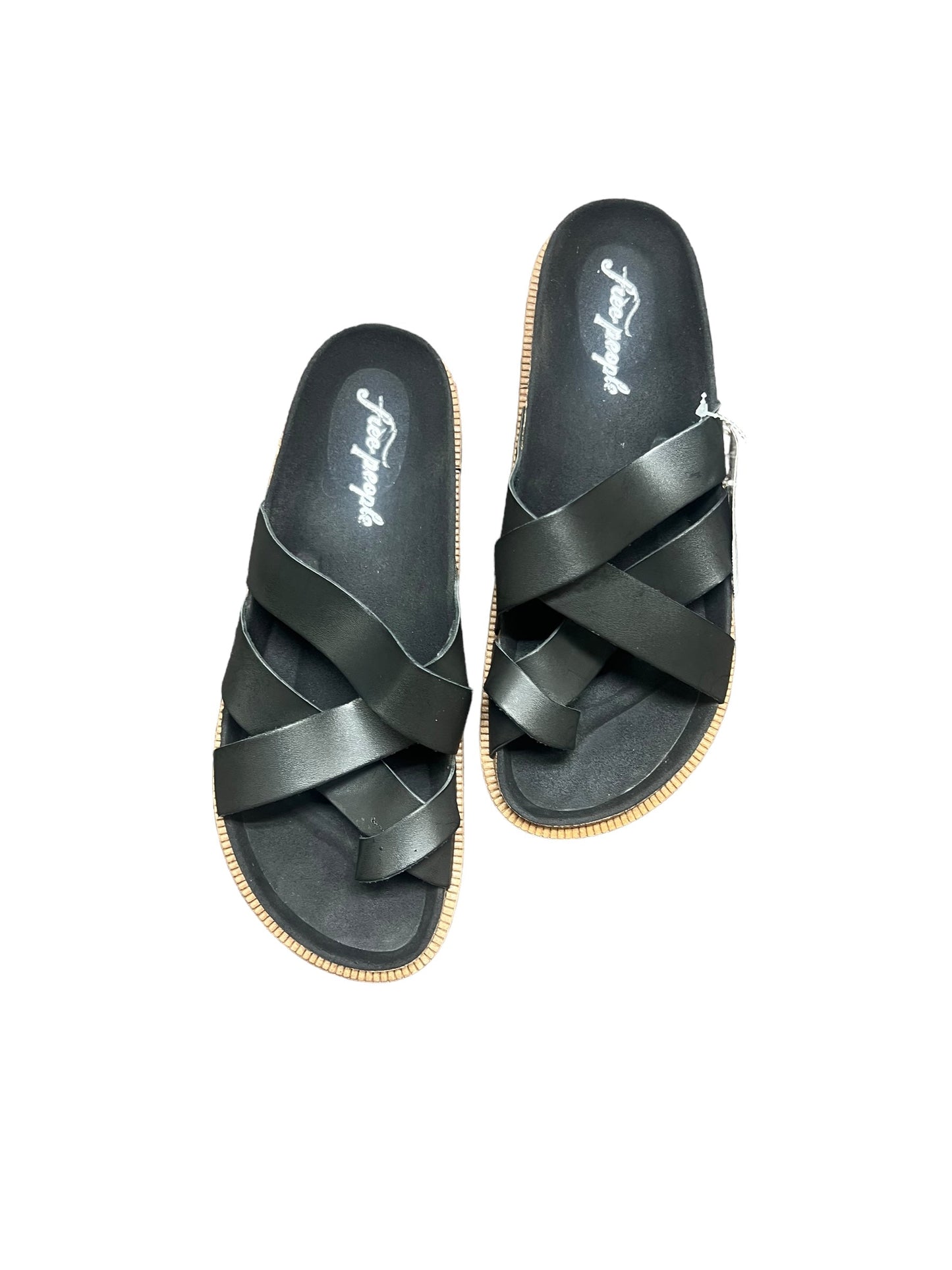 Black Sandals Flats Free People, Size 8.5