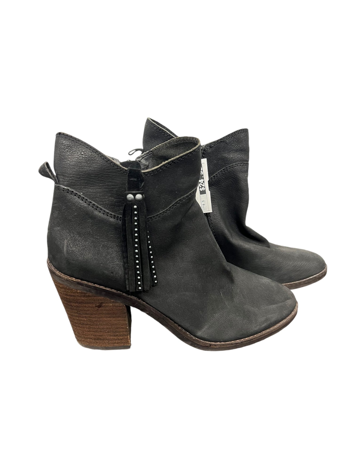 Boots Ankle Heels By Lucky Brand In Black, Size: 9.5