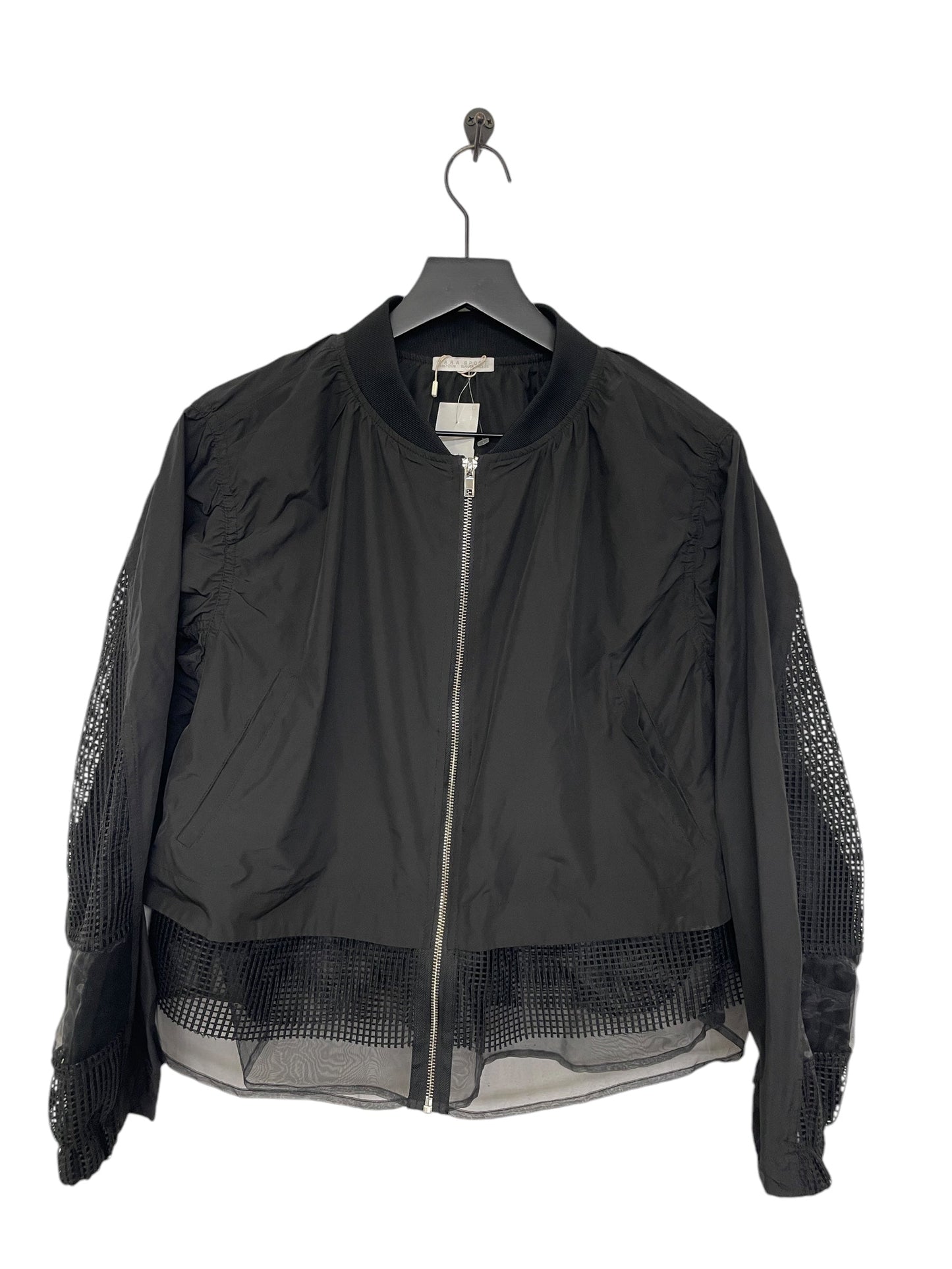 Jacket Windbreaker By Zara In Black, Size: M