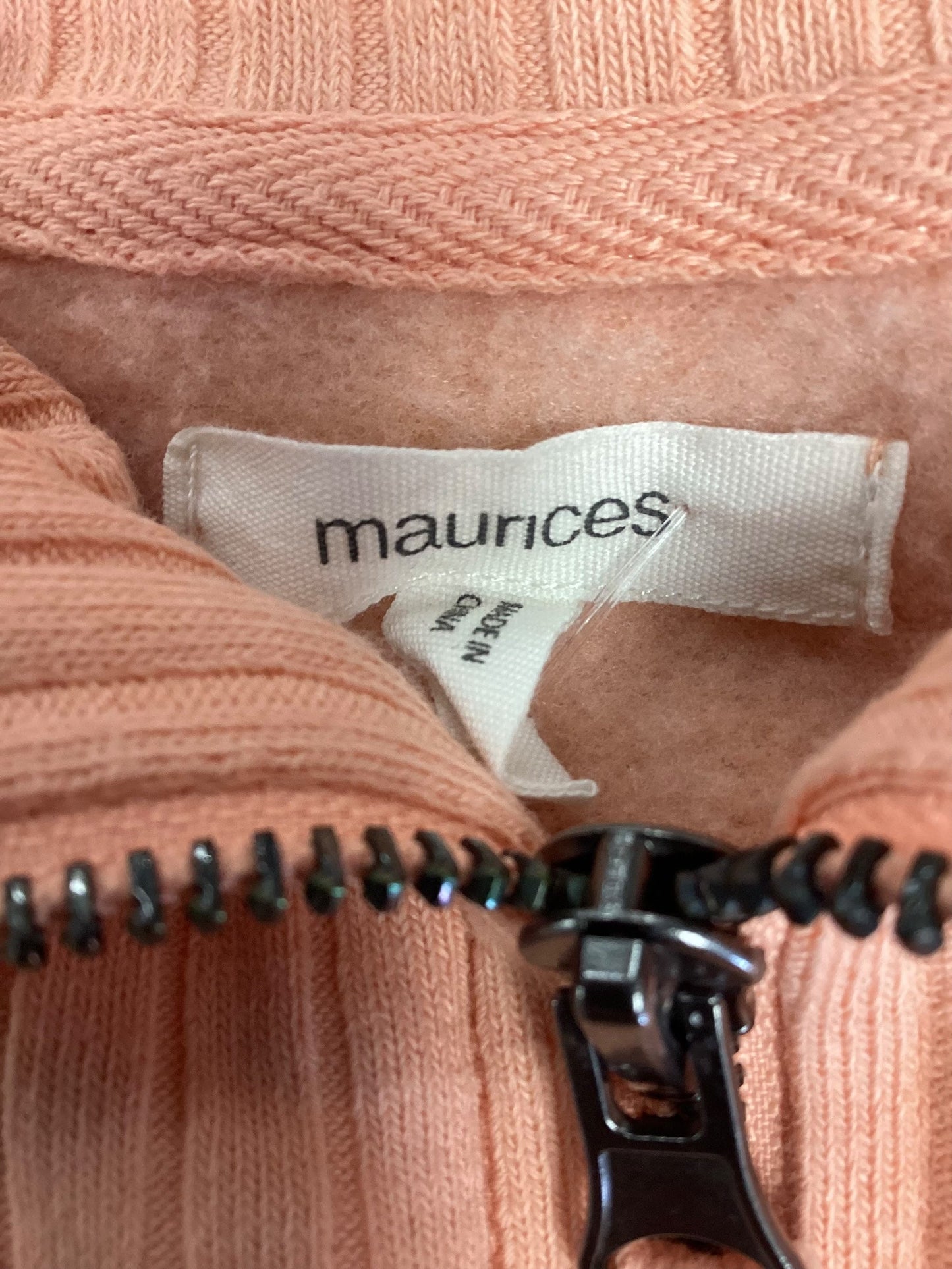 Sweatshirt Collar By Maurices In Peach, Size: L