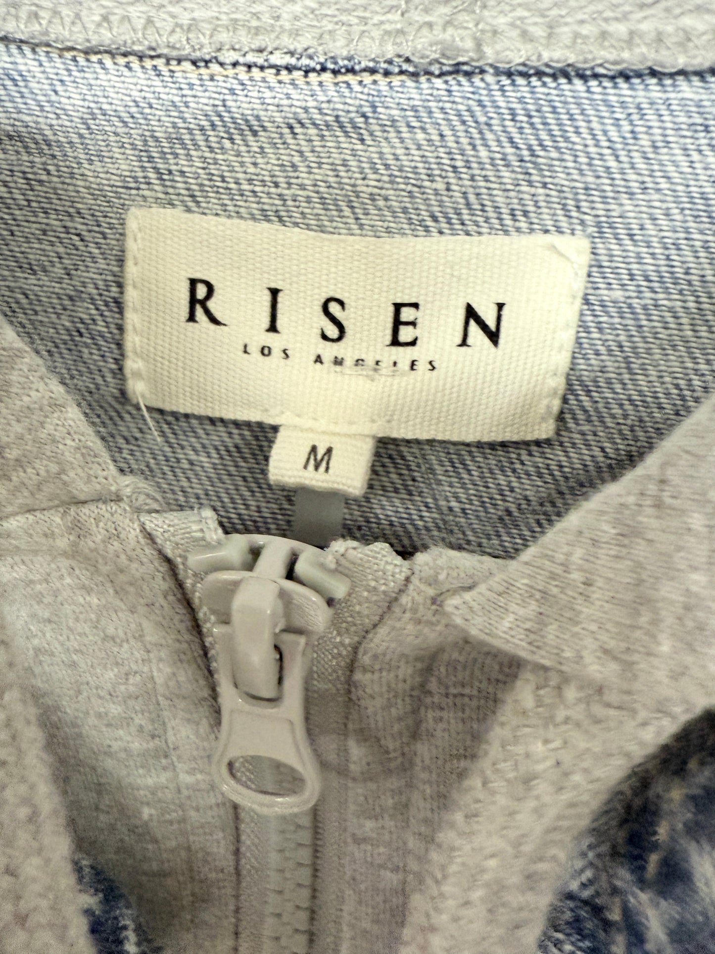 Jacket Denim By Risen In Blue Denim, Size: M