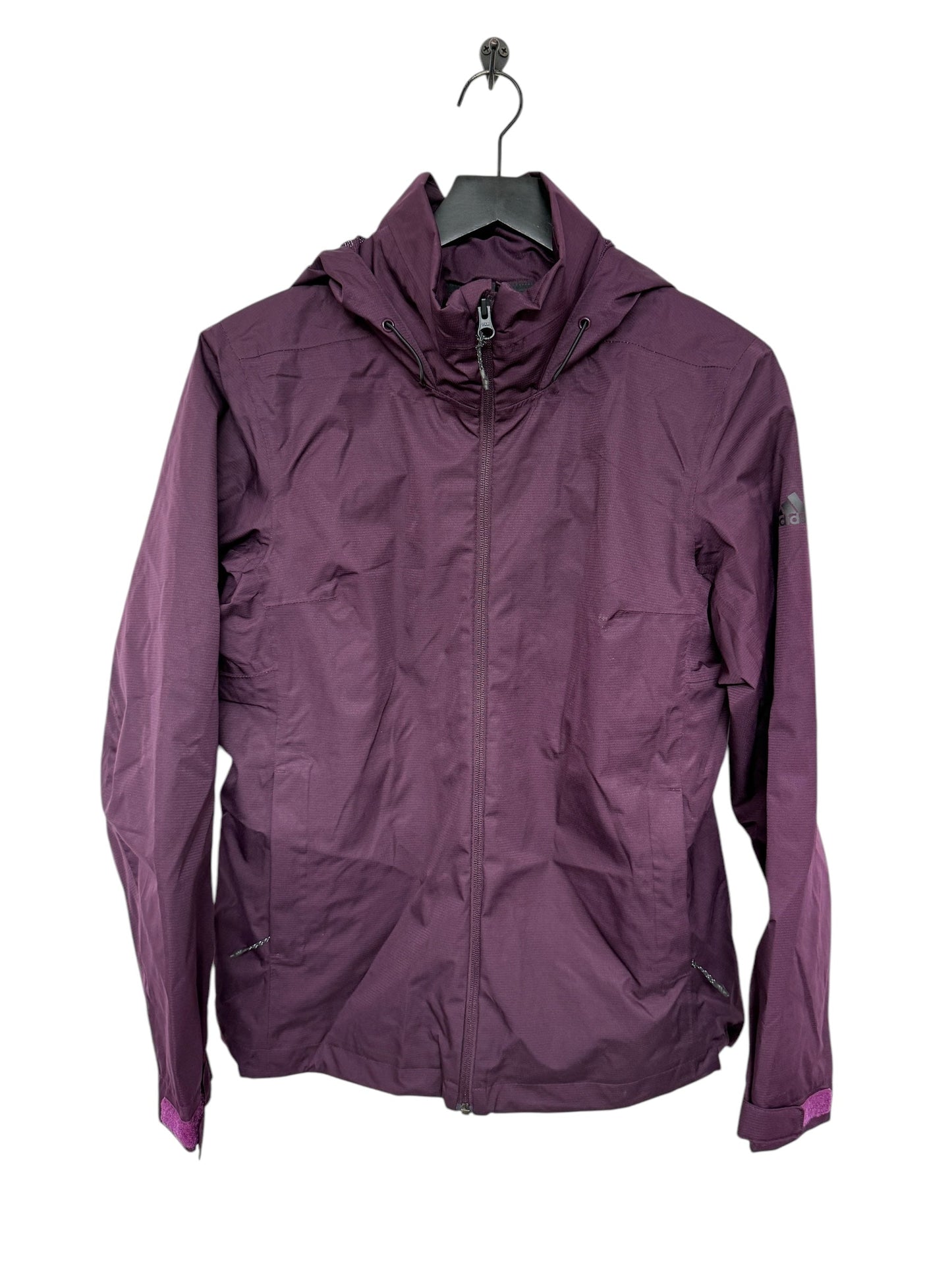 Jacket Windbreaker By Adidas In Purple, Size: M