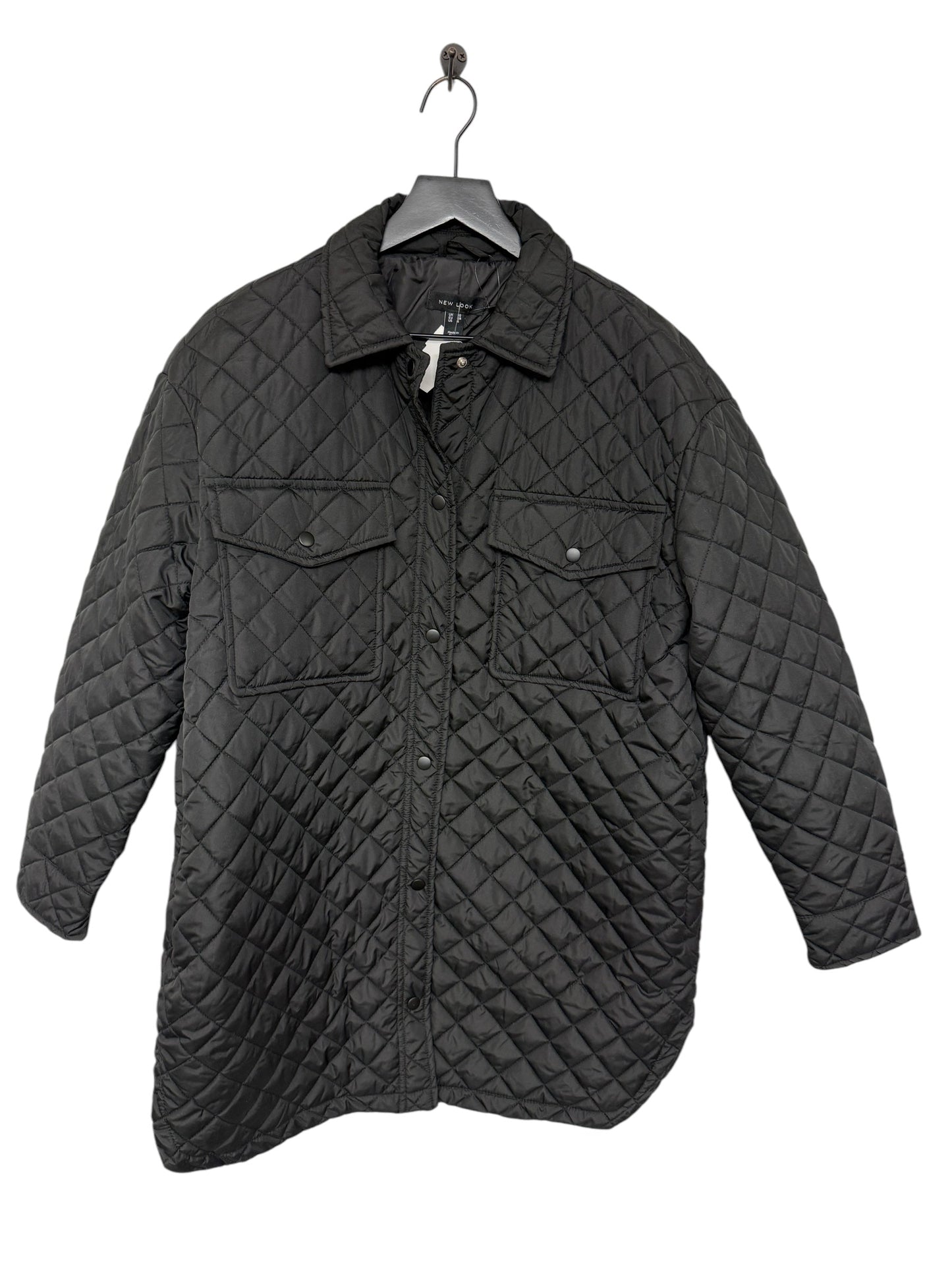 Jacket Puffer & Quilted By New Look In Black, Size: S