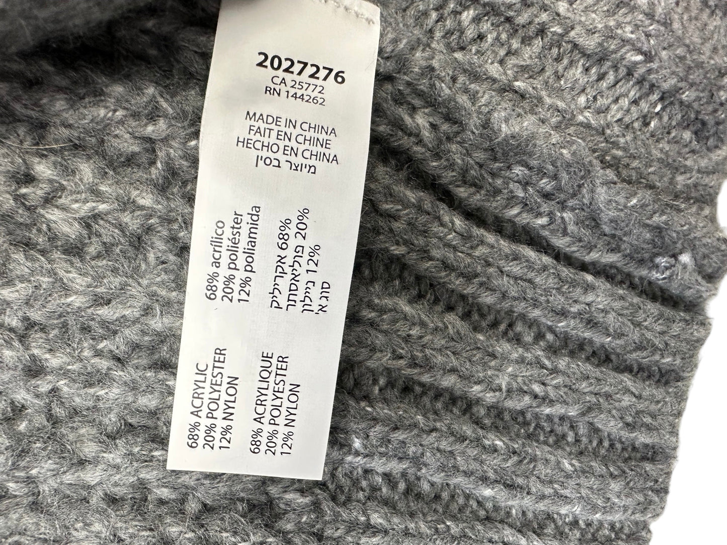 Sweater Cardigan By Dex In Grey, Size: M