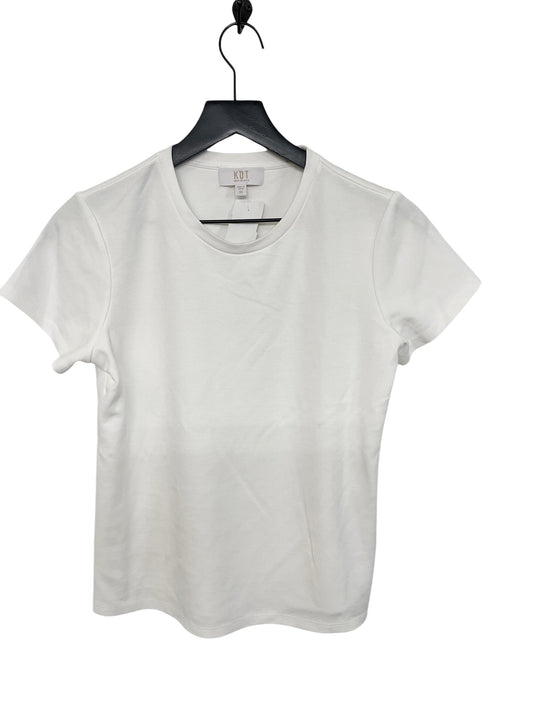 Top Short Sleeve By Kut In White, Size: Xs