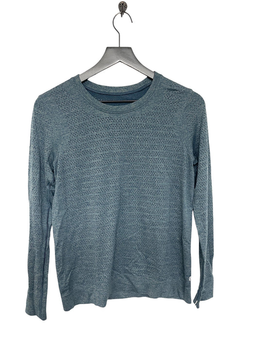 Athletic Top Long Sleeve Crewneck By Lululemon In Blue, Size: 8