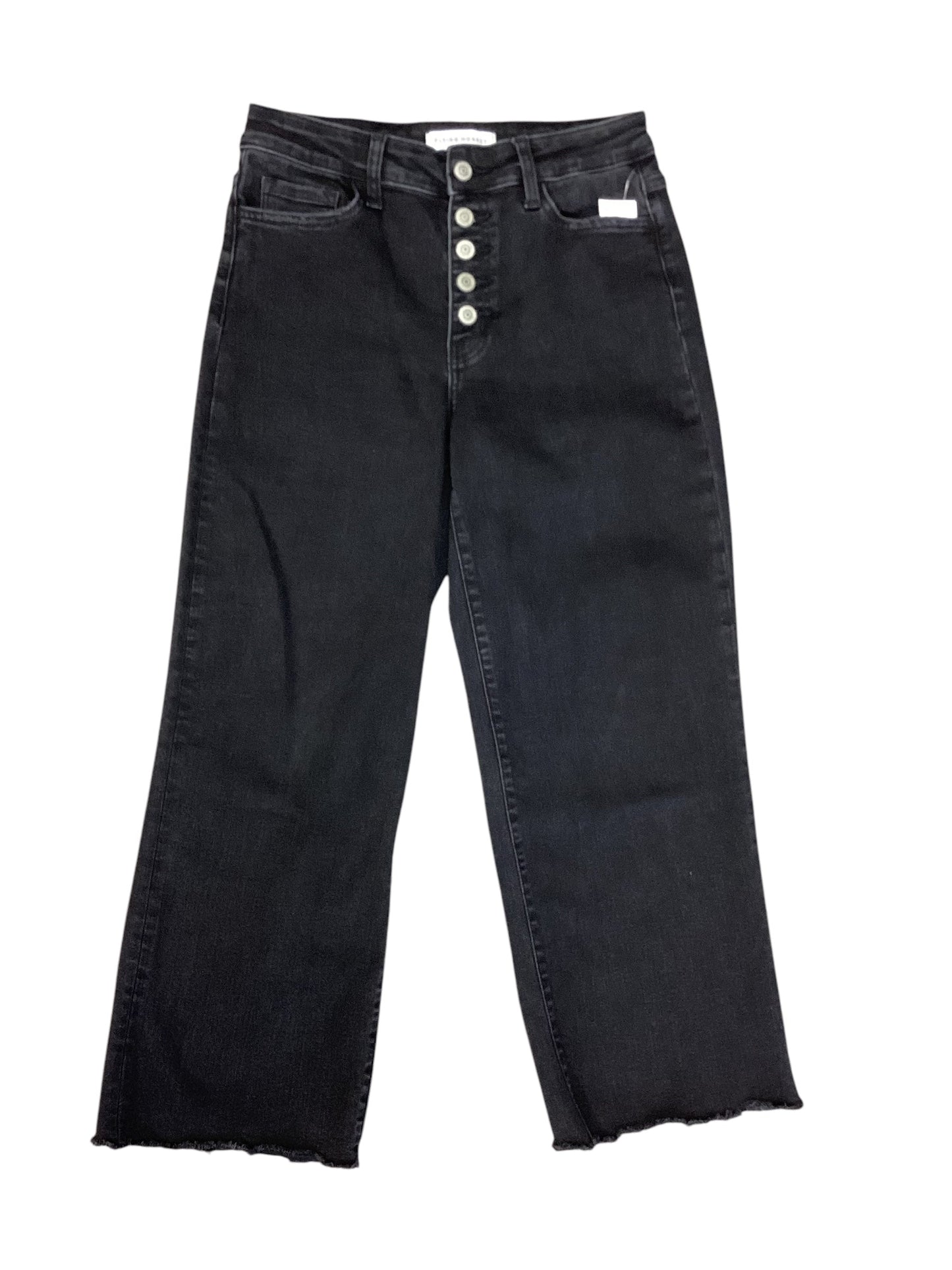 Jeans Wide Leg By Flying Monkey In Black Denim, Size: 6