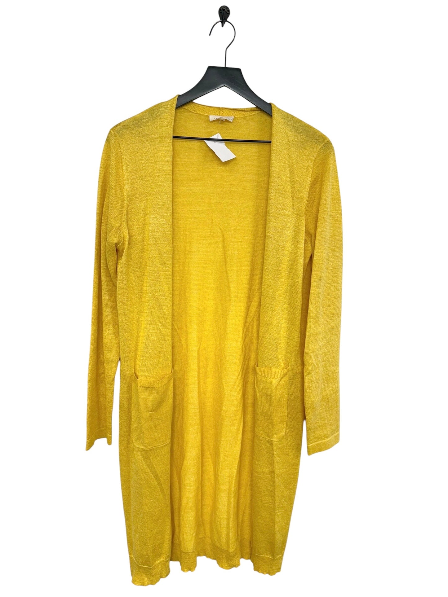 Cardigan By Mystree In Yellow, Size: M