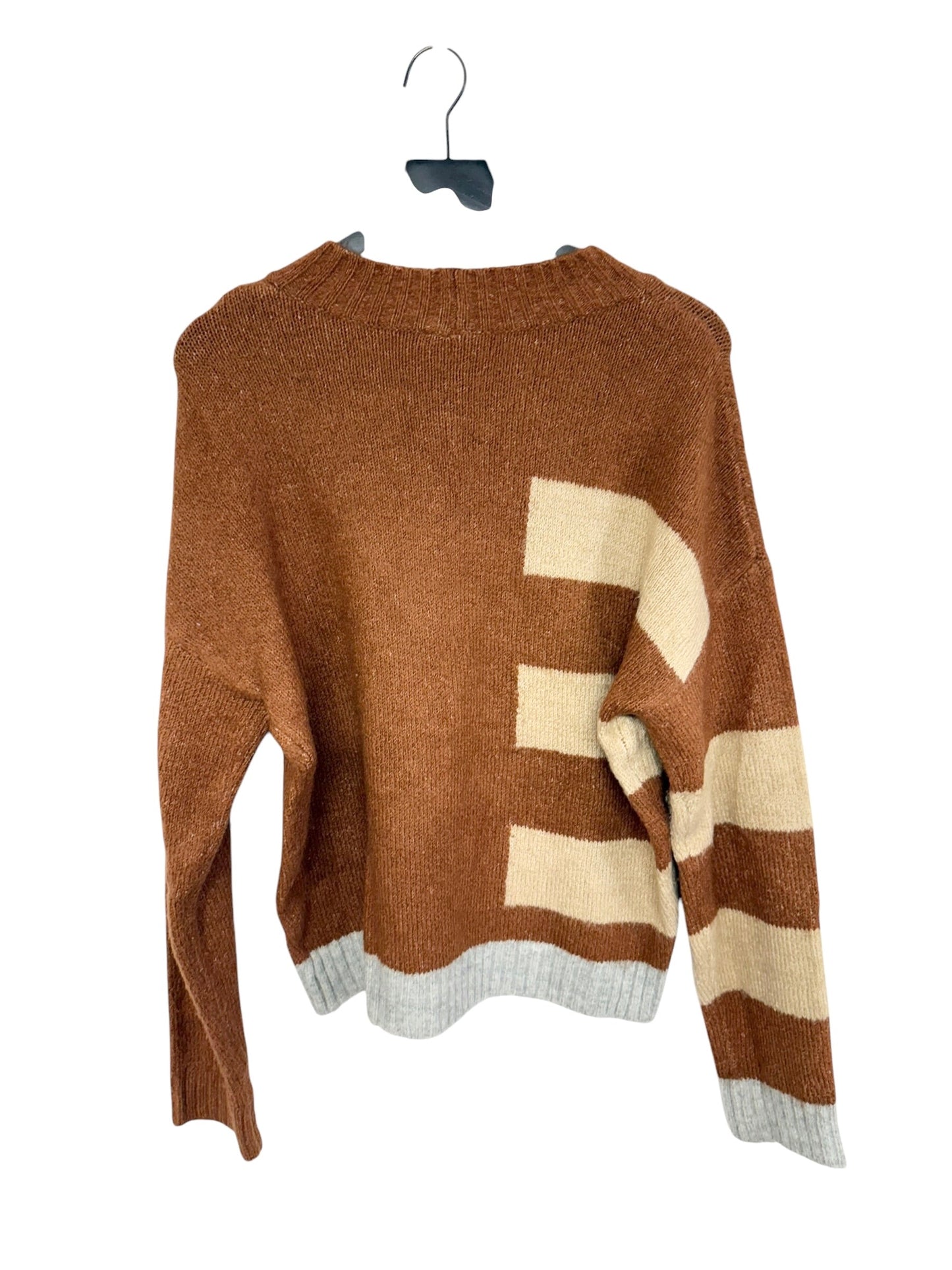 Sweater By Hem & Thread In Brown, Size: L