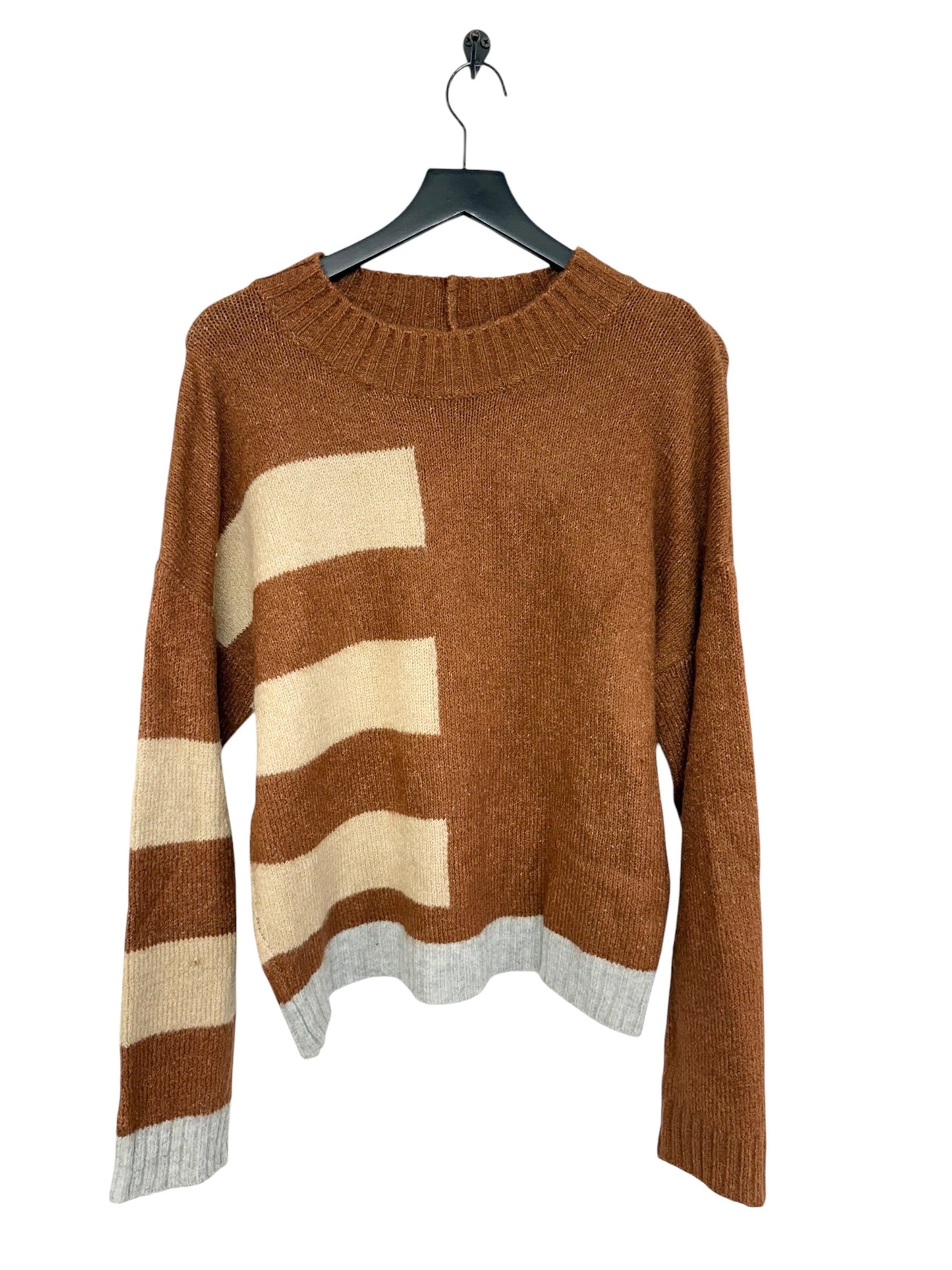 Sweater By Hem & Thread In Brown, Size: L